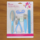 Portable nail and foot grooming set suitable for travel and home