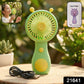 Compact handheld fan with cute cartoon design for kids