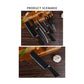 Chef's knife, peeler, and scissors from the premium stainless steel knife set.