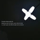 LED fan blade bulb illuminated in active use