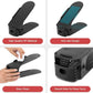 Compact adjustable shoe organizer slots arranged efficiently on a shelf, showcasing tidy storage.