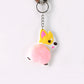Kawaii Critter keychain with cute animal design and metal chain