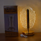 Feather shape crystal LED lamp perfect for bedside use