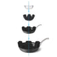Multiple felt protectors stacked, ideal for safe cookware storage