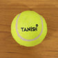 Tennis ball with bright color for easy visibility during outdoor games