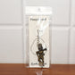 Lord Hanuman metal keychain packaged in Peepal leaf blister pack