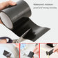 Patch made with Flex Tape waterproof leak-proof repair tape for cracks