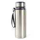 Side view of the reusable 800ml water bottle, highlighting its durable construction.