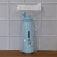 Reusable plastic bottle for hydration, suitable for cold beverages