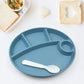 Lightweight biodegradable kids plate, perfect for picnics and outdoor meals.