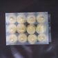 Decorative LED flameless candle lights with golden net cover enhancing festive ambience