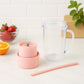 Different angles of the portable USB juicer, emphasizing its sleek design.