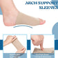 Retail packaging for the Velvet Wheels Arch Support Sleeve, indicating a 1-pair value pack.