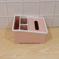 Sectioned plastic storage utility box for home and office needs
