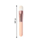 Ergonomic handle of soft makeup brush offering comfortable grip for face blending