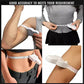 Person demonstrating how to use the body measuring tape for waist circumference.