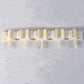 Close-up of self-adhesive broom holder rack mounted on home wall