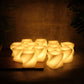 Twelve-piece square LED flameless candle set ideal for festivals and events