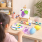 Fun educational paint kit for kids with compact carry case for portability