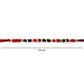 Decorative red and black thread rakhi with handmade ethnic style