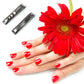 Folding stainless steel nail clipper with nail file extended