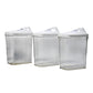 Lifestyle shot of the CookAura 3pc kitchen storage jars in a modern kitchen.
