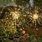 Easy-to-install solar powered firework stake lights for festive lighting