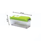 Assortment of sharp stainless steel blades included with the kitchen grater.