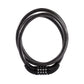 Safora multi-purpose bicycle cable lock with 4-dial combination.