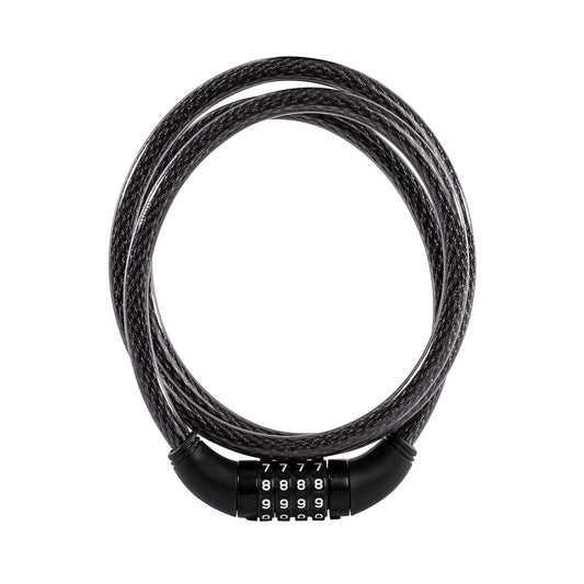Safora multi-purpose bicycle cable lock with 4-dial combination.