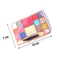 Compact powder included in multi-color eyeshadow and makeup palette kit