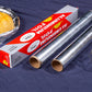 Non-stick aluminum foil, thick and heavy duty, ideal for baking dishes.