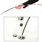 Demonstration of the Drain Cleaner Tool removing hair from a bathroom sink drain.