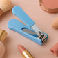 Close-up of AuriGlam nail cutter showing precision cutting edge