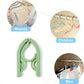 Multipurpose foldable hanger preserving shape of shirts, trousers, and scarves