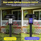 Solar insect trap light designed for garden and yard pest control