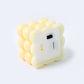 Flameless LED bubble candles lighting up a cozy home setting