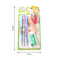 Colorful pens included in the 6-in-1 stationery set