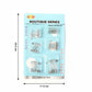 Metal safety pins assortment with secure locking design