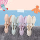 Compact laundry drying rope and clips for travel and home use
