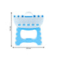 Foldable step stool with textured non-slip surface for safety