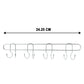 Multi-hook rack for towels, bags, keys, and household accessories