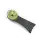 Complete view of the pressure cooker handle and air release valve.