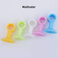 Silicone door stopper wrapped securely around door handle