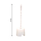 Top-down view of the Pro Clean toilet cleaning brush neatly stored in its holder.