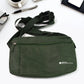 Adjustable strap and durable fabric of the pilgrimage shoulder bag.