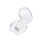 A hand gently holding the lightweight silicone anti-snore nose clip.