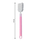 Flexible silicone bottle brush for thorough cleaning of bottles and containers