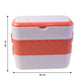 Electric lunch box featuring hygienic stainless steel containers