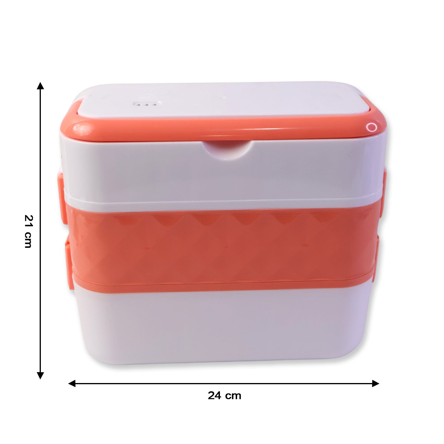 Electric lunch box featuring hygienic stainless steel containers